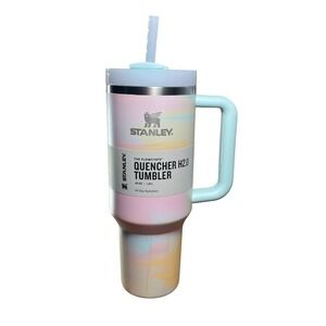 Stanley Quencher 40 Oz Tumbler‎ CleanSlate Warm Serene Brushstrokes NEW RELEASE